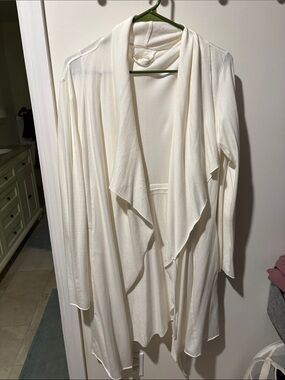 Lunya White Robe/Cardigan